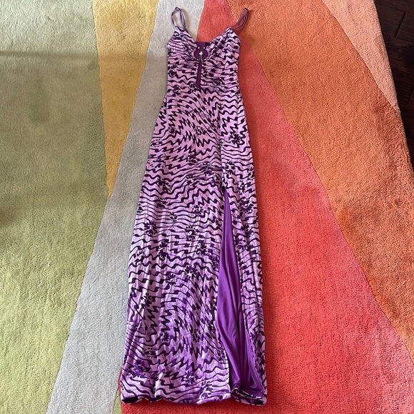 AFRM Cullen Dress in Violet Wave sz. XS - Picture 4 of 8